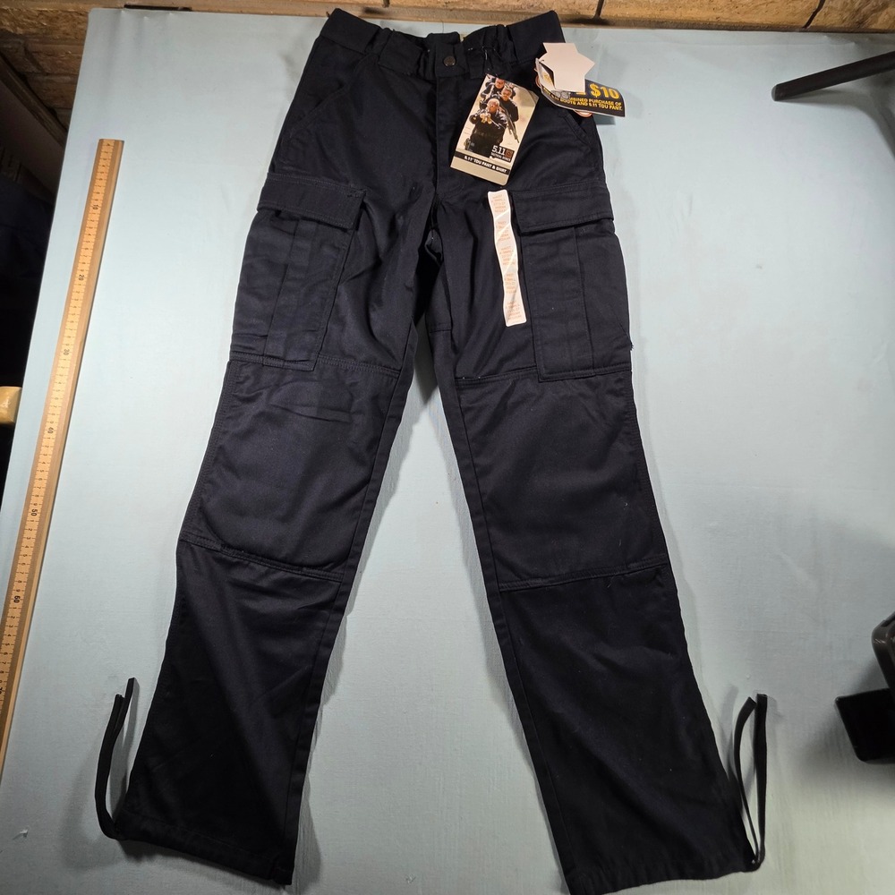 5.11 Tactical TDU Pants Mens XS Regular Dark Navy Blue Poly Cotton Twill 74004